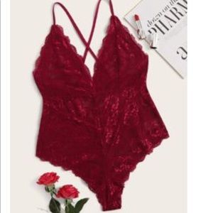 Red Lace Teddy